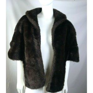 Vintage Regina Glenara Glenoit Brown Faux-One Size